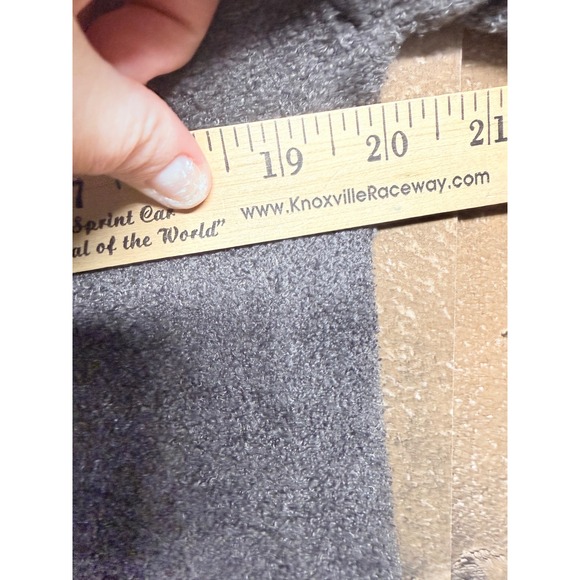 Barefoot Dreams CozyChic Lite Hooded Cardigan Gray XS S Open Front Pockets - Picture 7 of 7